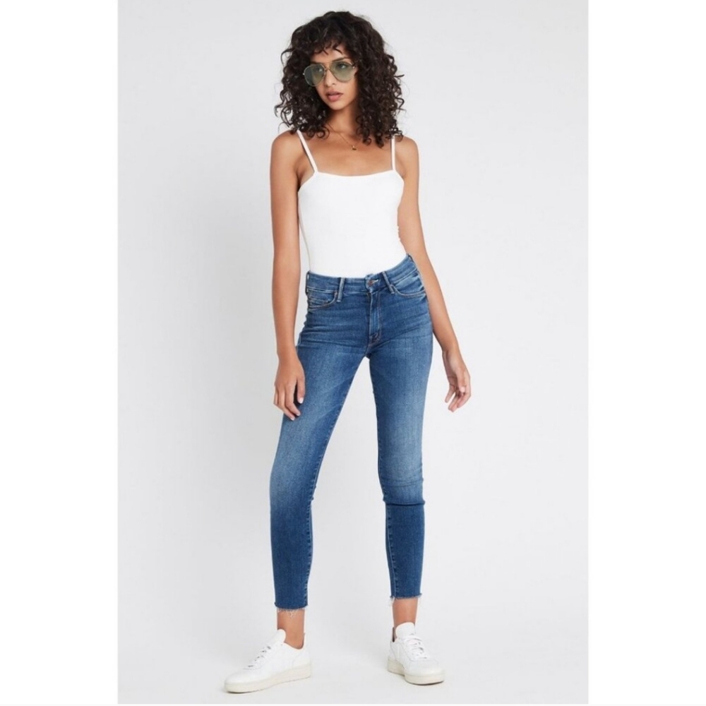 Mother Jeans The Looker Ankle Fray In Satisfaction Guaranteed Size 27 - Picture 2 of 13